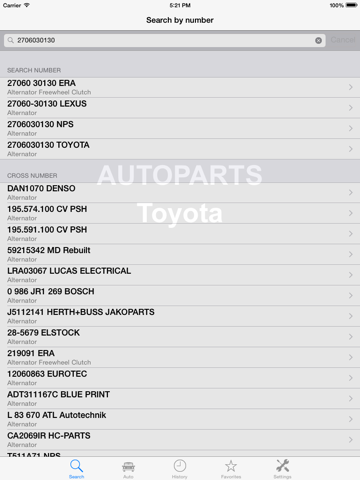 Скриншот из Autoparts for Toyota