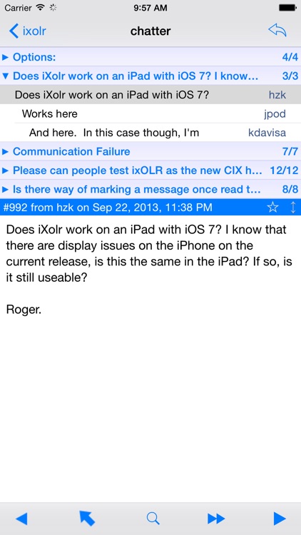iXolr - CIX Offline Reader