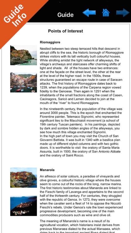 Cinque Terre National Park - GPS Map Navigator
