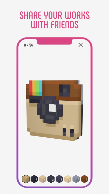 Coloring Happy Pixels 3D screenshot-4