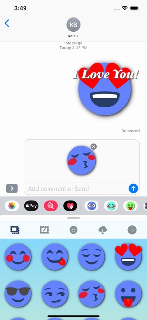 藍表情 • Stickers(圖9)-速報App