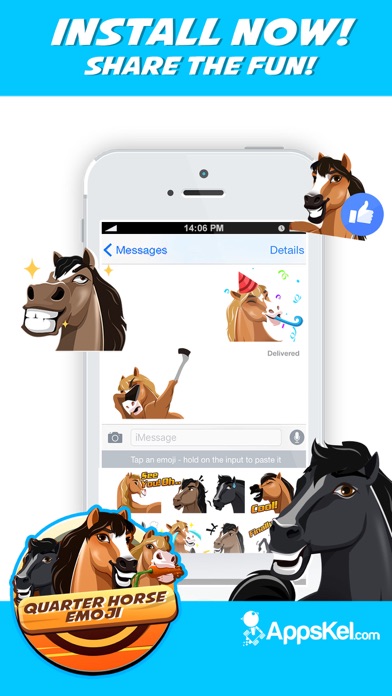 How to cancel & delete American Quarter-Horse Emoji from iphone & ipad 4