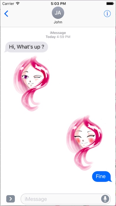 Pink Girlymoji screenshot 2