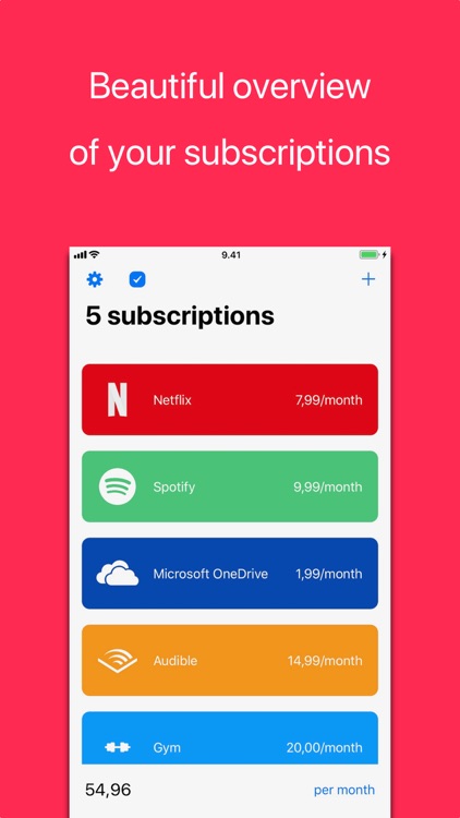 Subs - Manage Subscriptions screenshot-0