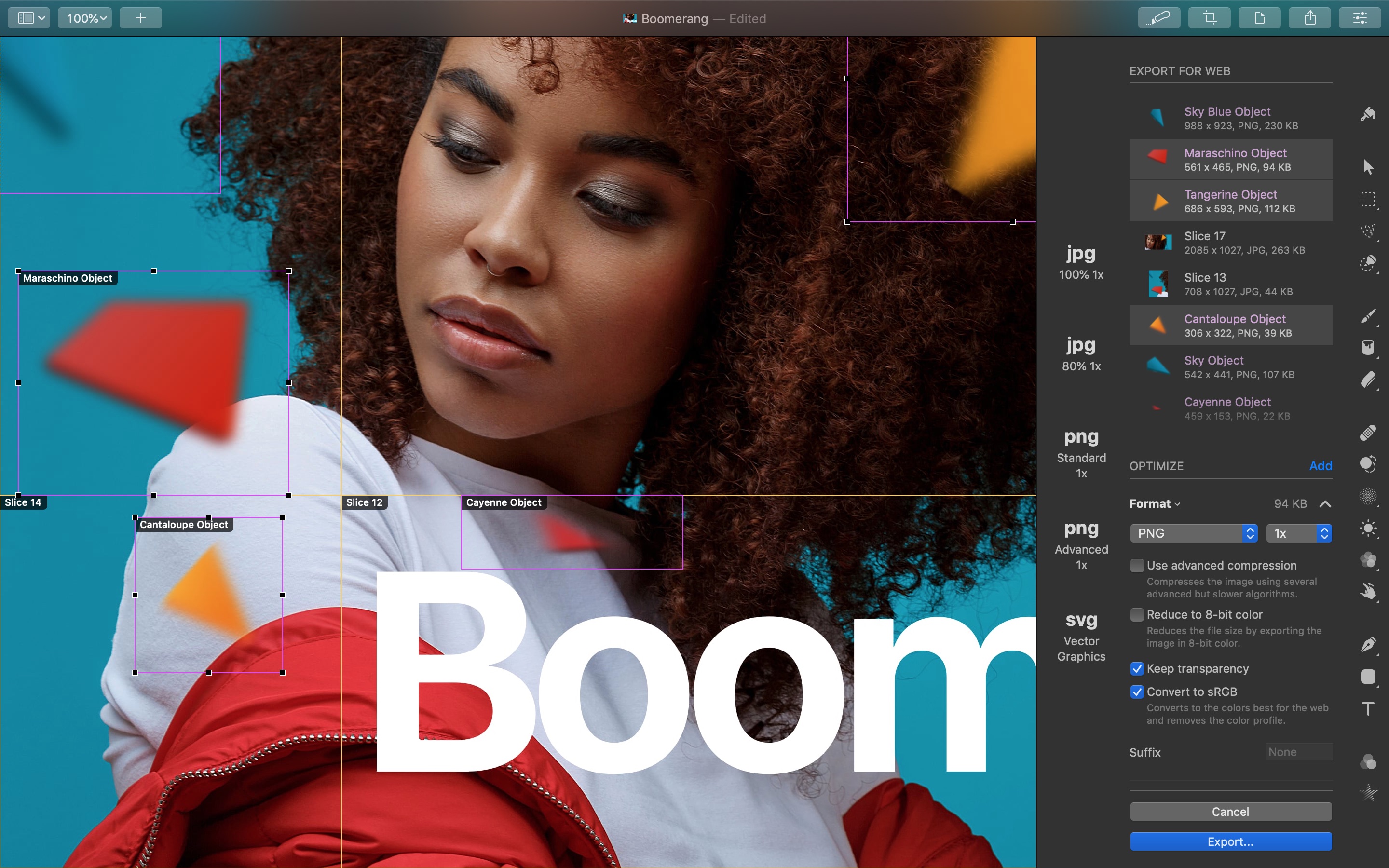 Screenshot do app Pixelmator Pro
