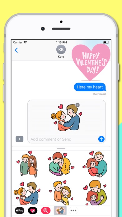 Couple Fall in Love Stickers screenshot 3
