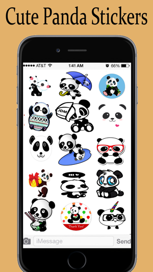 Cute Panda Stickers Pack for iMessage(圖3)-速報App