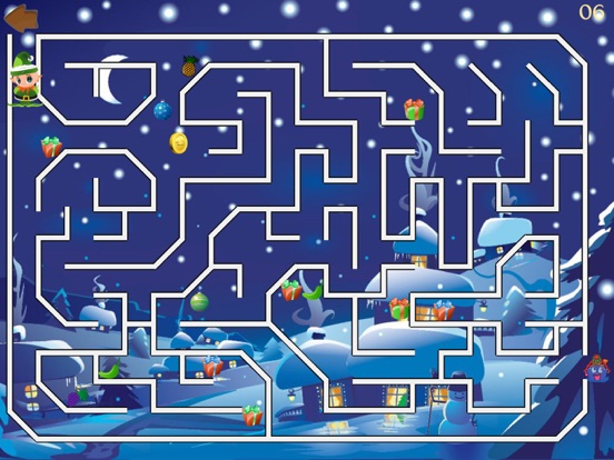 Amazing Santa - Christmas Gift - HD Maze learning games for kids and toddler screenshot