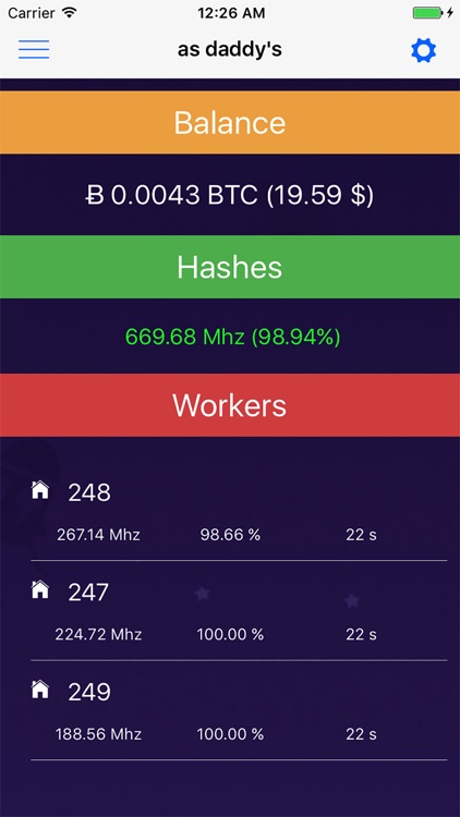 Cryptocurrency Mining Monitor