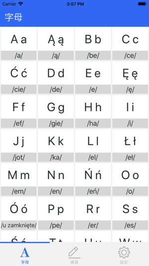 波蘭語基礎 - 波蘭語字母基本發音