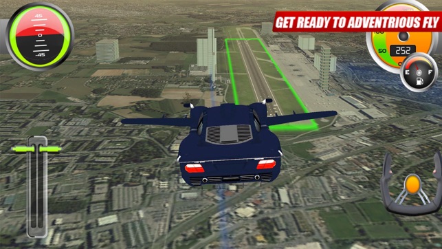 Flying Sport Car: Explore City(圖1)-速報App