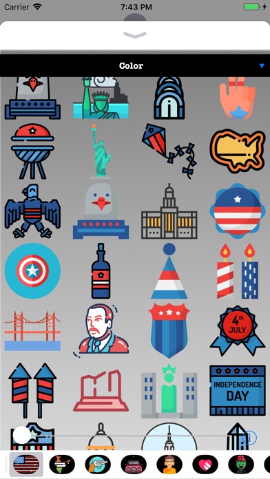 USA Stickers and Emojis screenshot 2
