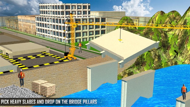 New River Bridge Road Construction Crane Simulator(圖1)-速報App