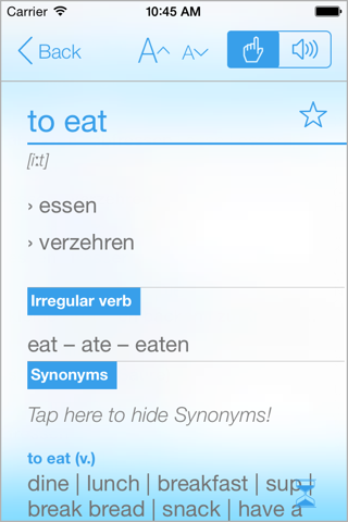 Dictionary German English screenshot 3