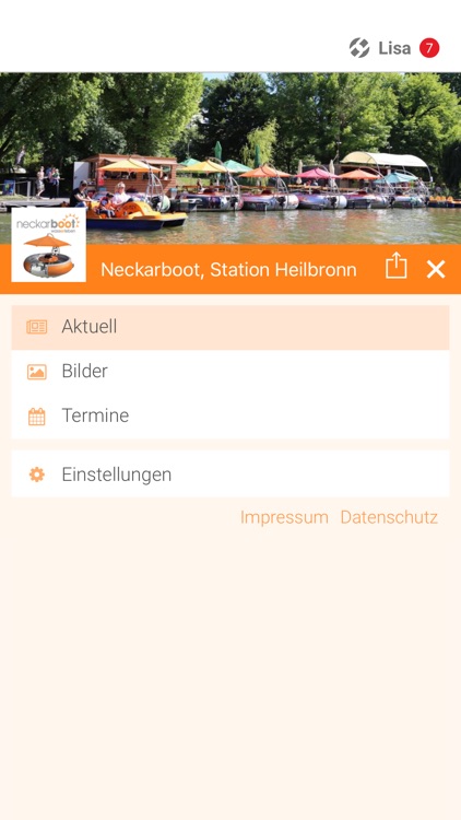 Neckarboot, Station Heilbronn