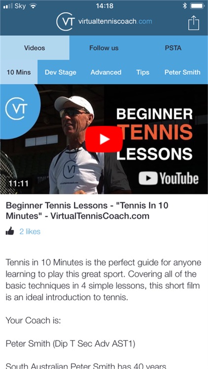 Virtual Tennis Coach