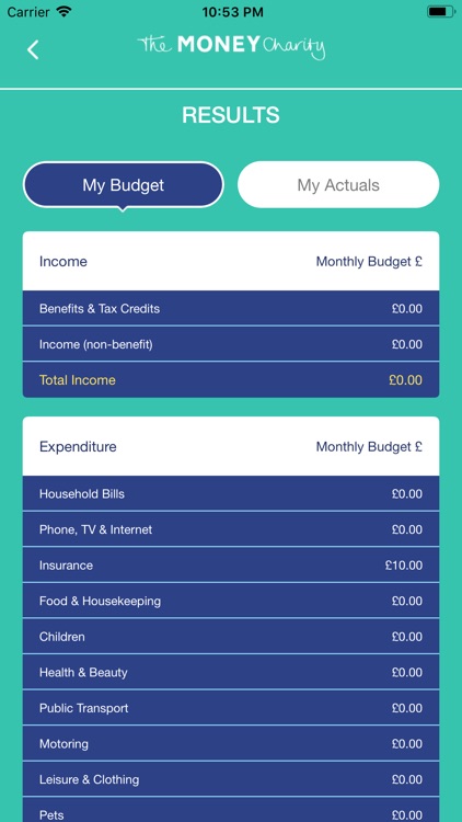 Money Charity Budget Builder screenshot-4