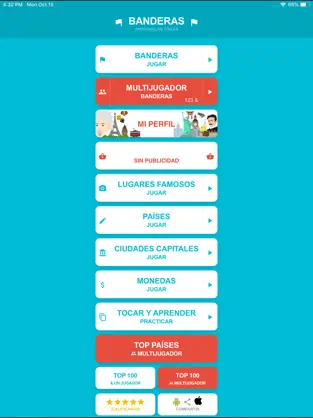 Immagine 1 Banderas y Capitales del Mundo iphone
