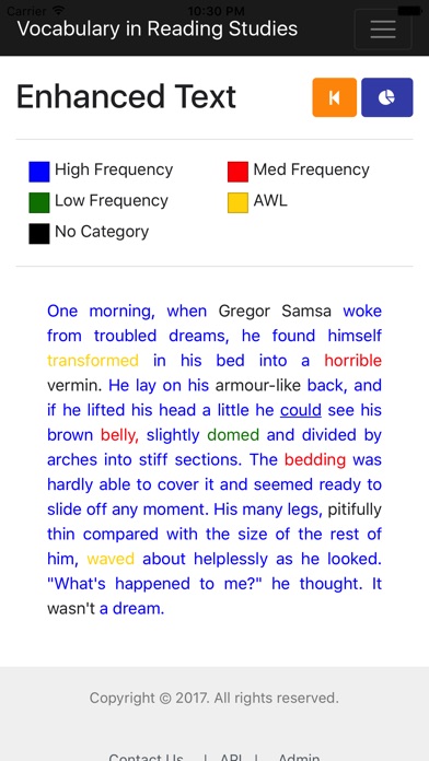 Vocabulary in Reading Study screenshot 3
