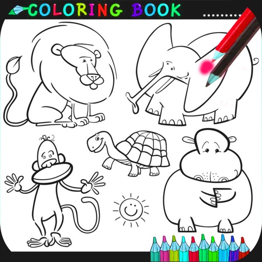 Animals coloring book iOS App