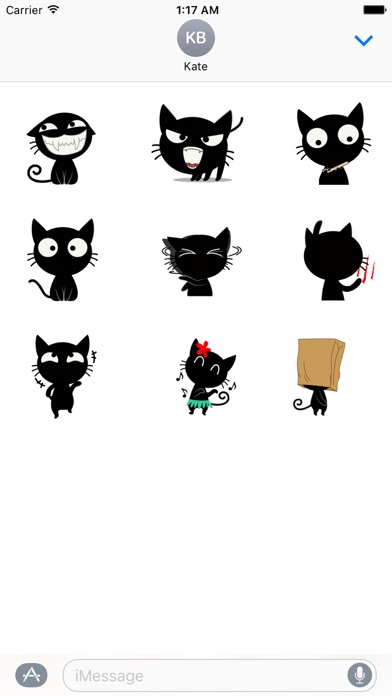 Black Cat Animated Sticker Gif screenshot 2
