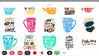 Coffee Moji Quotes Sticker App screenshot 3