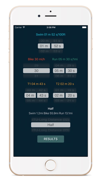 SBR Triathlon Calculator