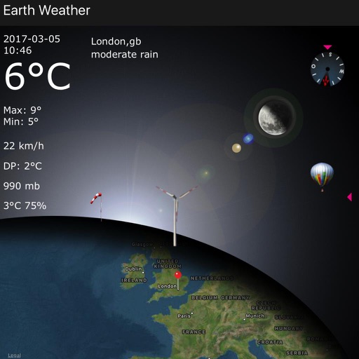 Earth Weather Lite iOS App