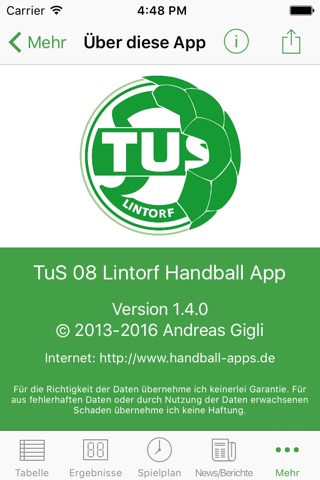 TuS Lintorf Handball screenshot 4