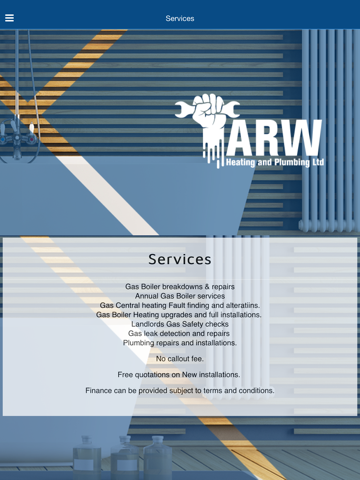 ARW Heating and Plumbing Ltd screenshot 2