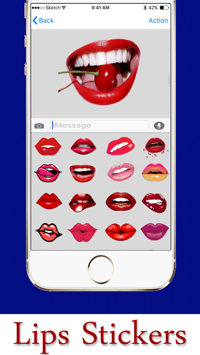Sexy Girl Lips Stickers screenshot 2