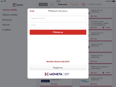 bene+ odměny a slevy screenshot 2