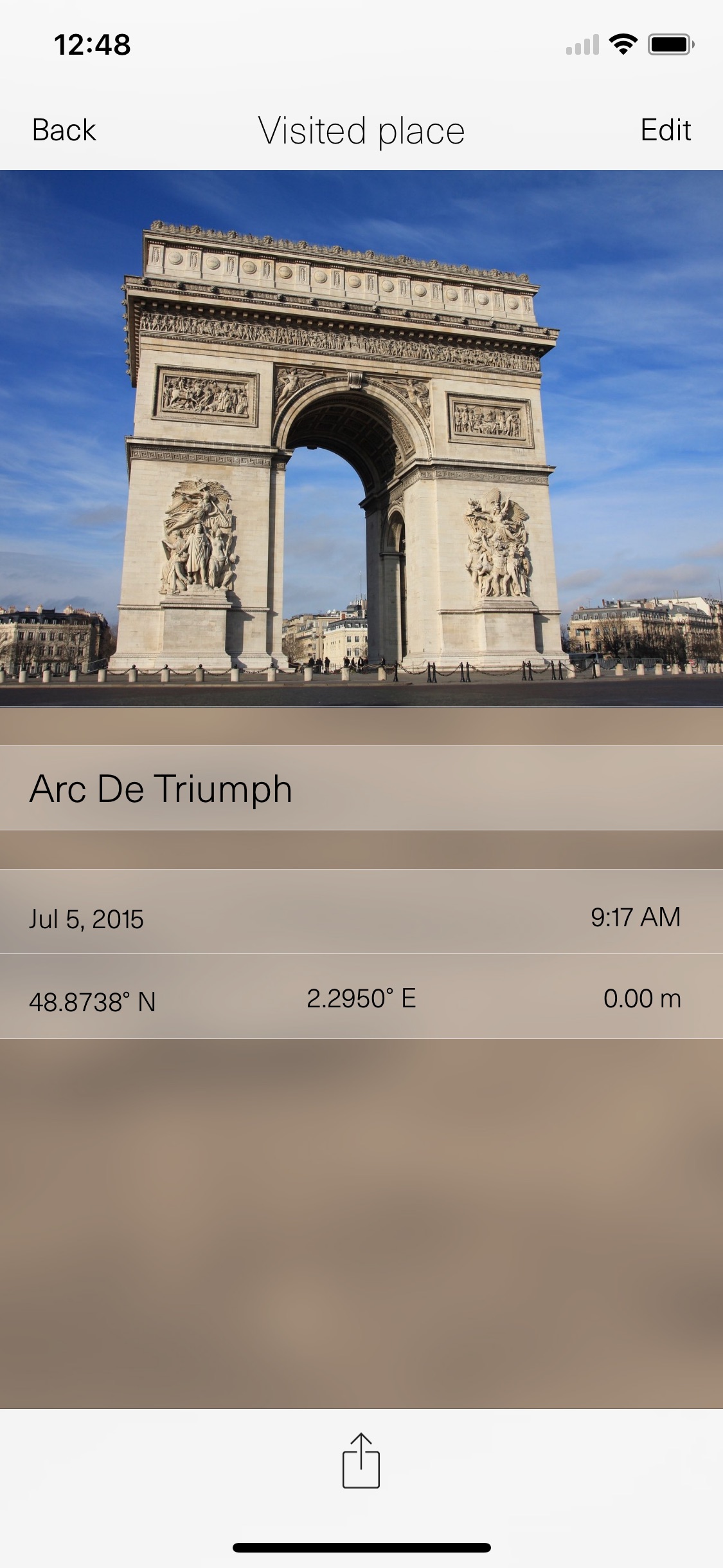 Screenshot do app TripRider