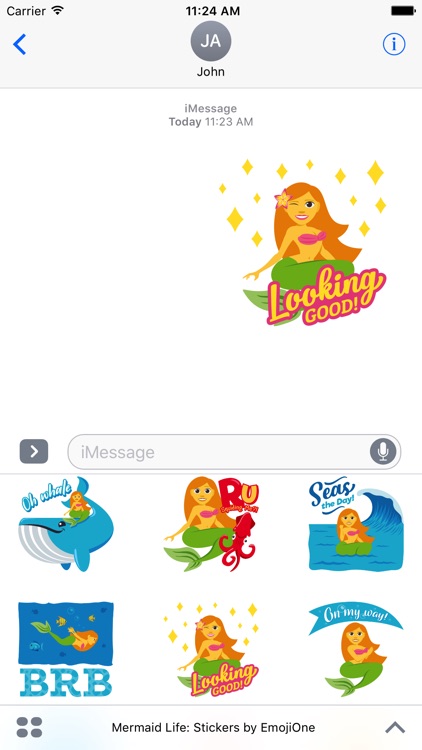 Mermaid Life: Stickers by EmojiOne