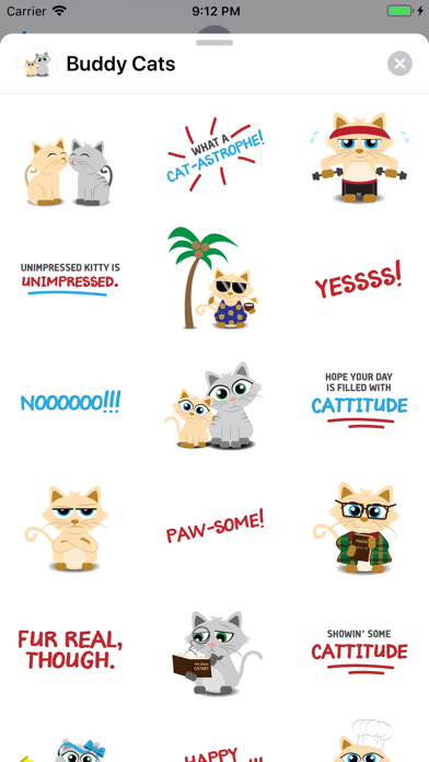 Buddy Cats Sticker Pack screenshot 3