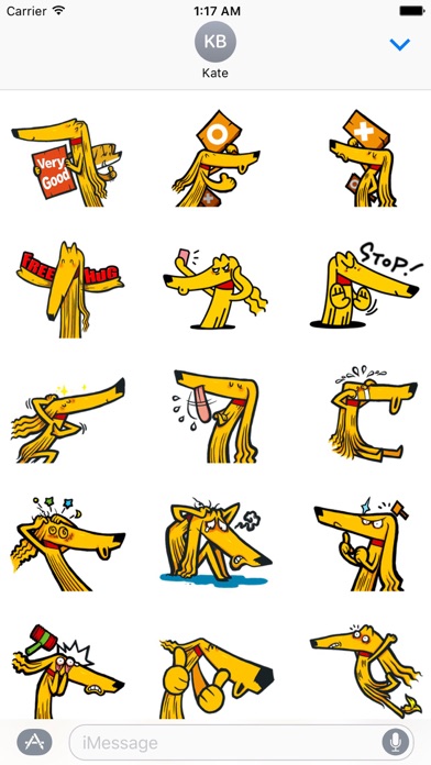 Afghan Hound Dog Emoji Sticker screenshot 2