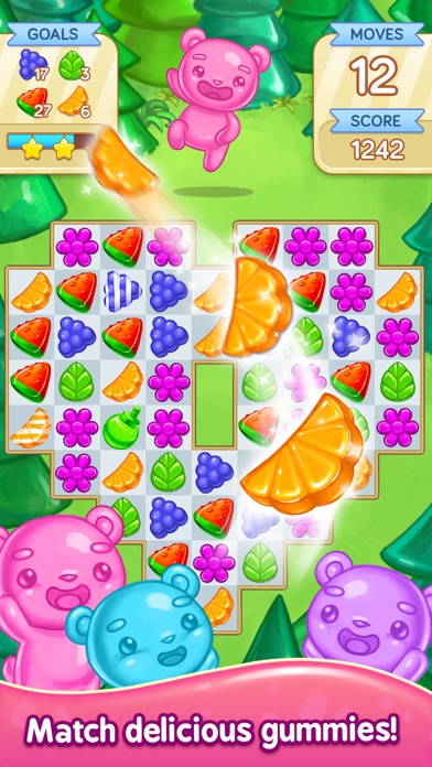 How to cancel & delete Gummy Gush: Match 3 Puzzle from iphone & ipad 1