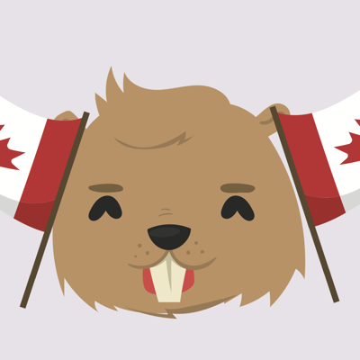 Canada Beaver Stickers