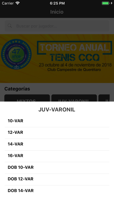 Torneo Anual de Tenis CCQ screenshot 3