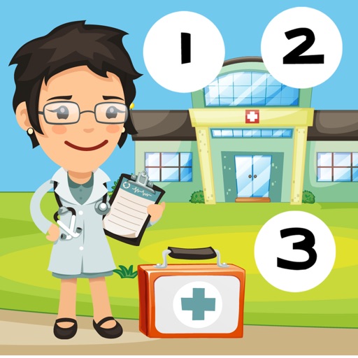 123 My Baby-s & Kid-s First Count-ing & Number-s Game-s: Free Play-ing & Learn-ing in the Hospital icon