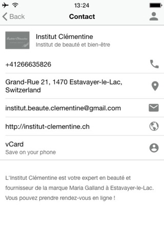 Institut Clémentine screenshot 3