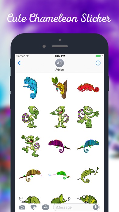 Chameleon Stickers screenshot 3