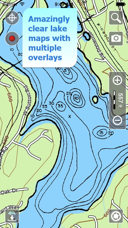 Aqua Map Massachusetts Lakes