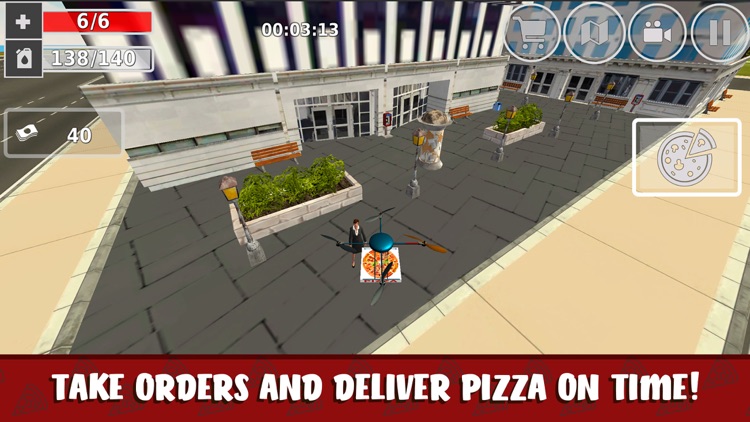 RC Drone Pizza Delivery Flight Simulator