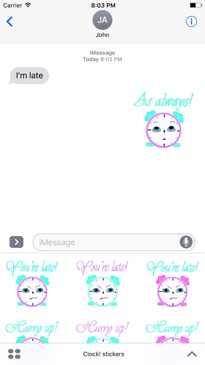Clock! stickers