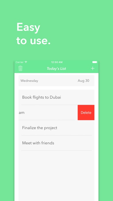 Today's List: simple do list screenshot 3