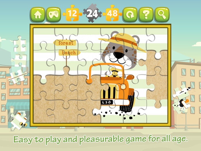 楽しい車のパズル