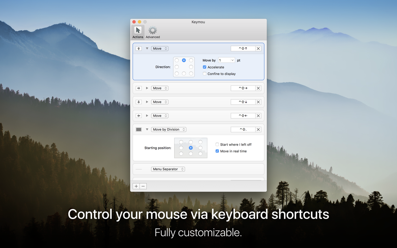 Keymou 1.2.10 Mac 破解版 键盘代替鼠标软件