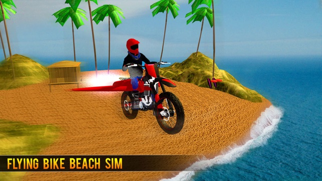 Flying Bike Beach Sim(圖2)-速報App