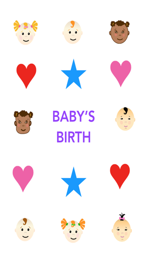 Baby's Birth Sticker Pack